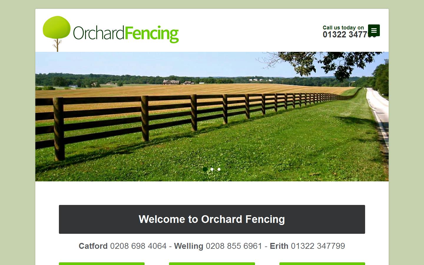 Orchard Fencing Ltd Website