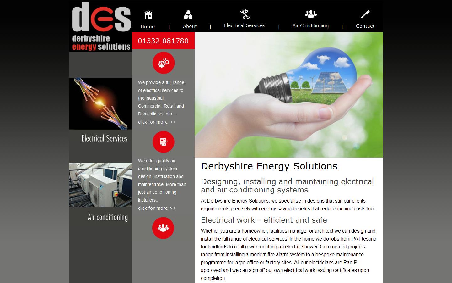 Derbyshire Energy Solutions Website