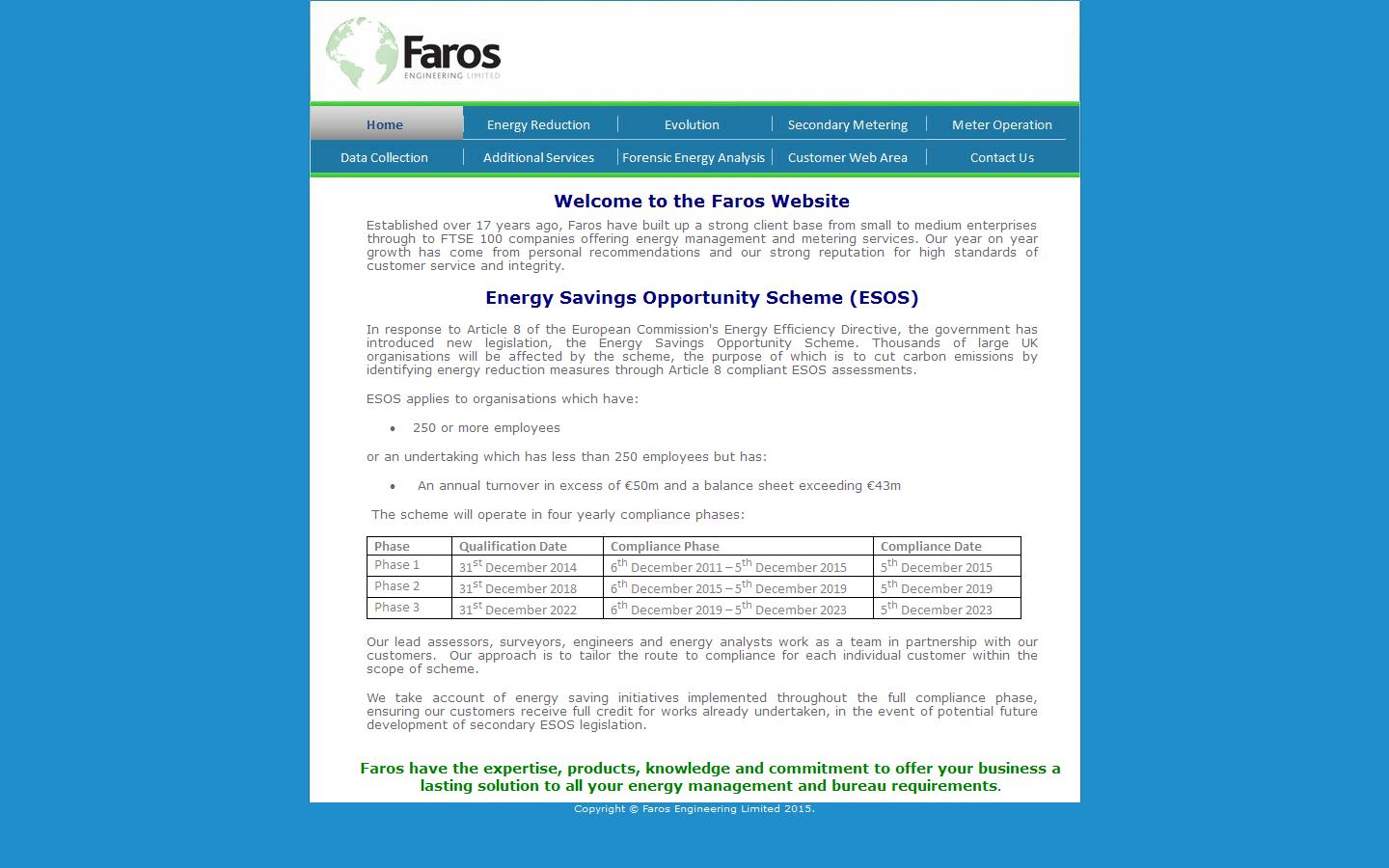 Faros Engineering Website