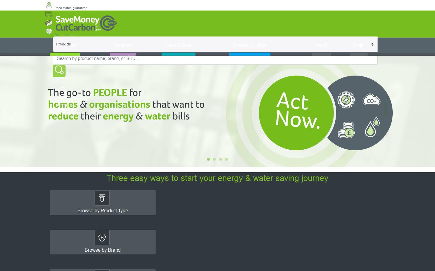 savemoneycutcarbon.com Website