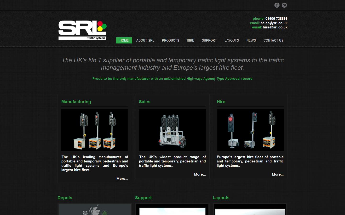 S R L Traffic Systems Website