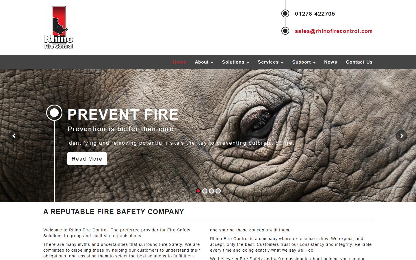 Rhino Fire Control Website