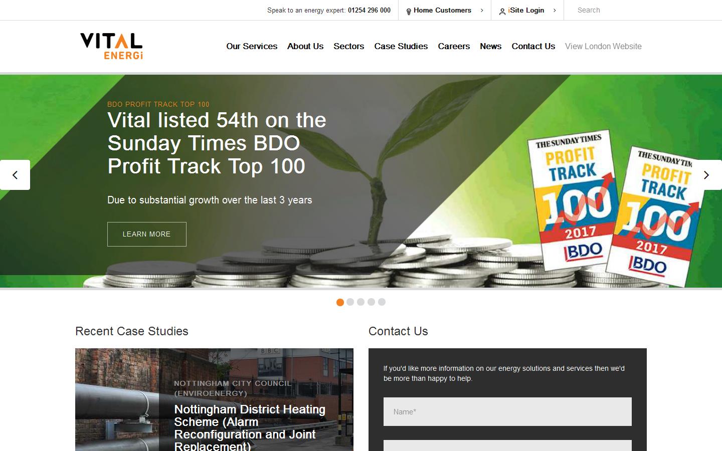 Vital Energi Website