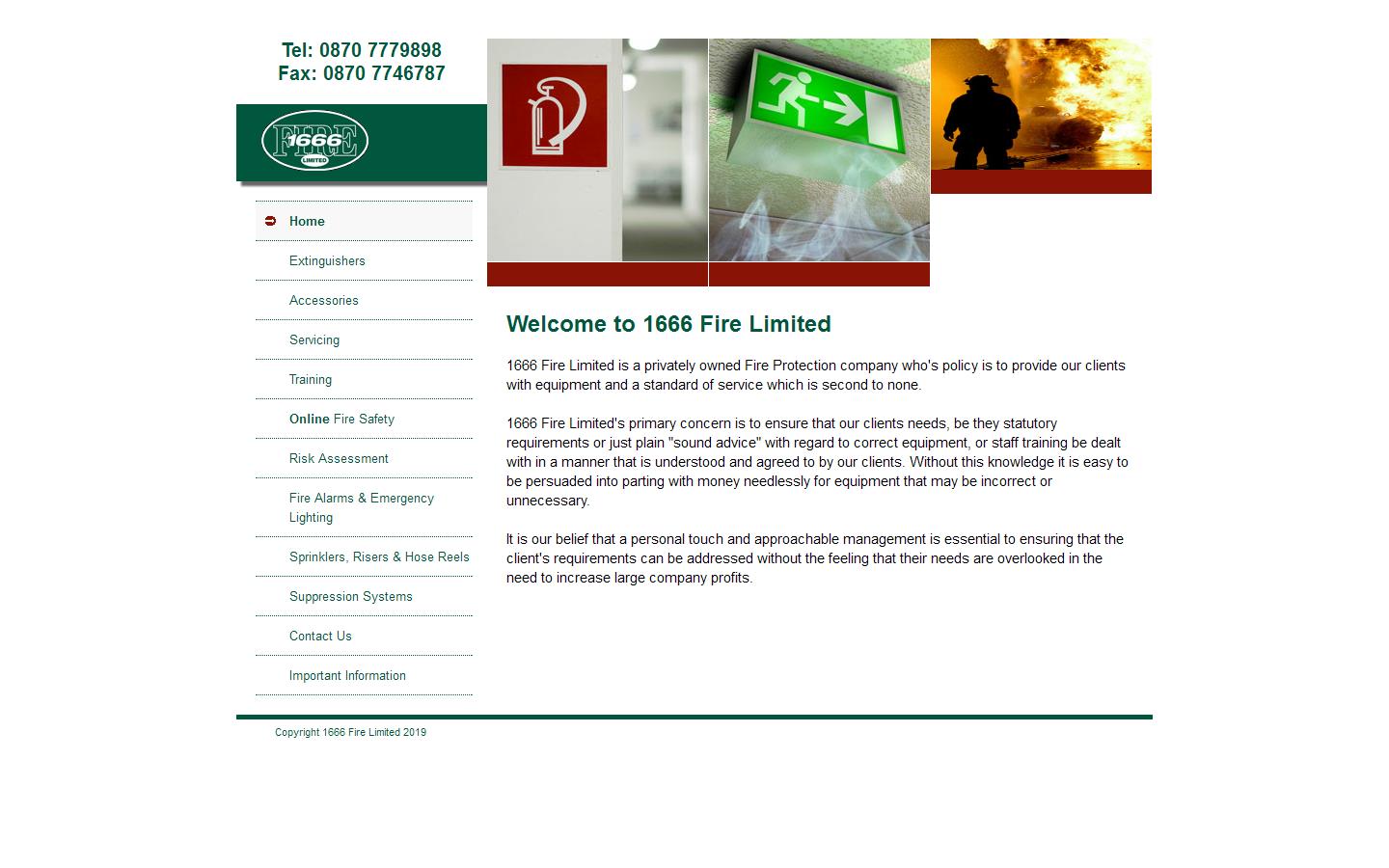 1666 Fire Ltd Website