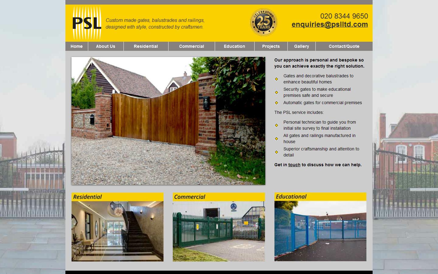 PSL Automation Website