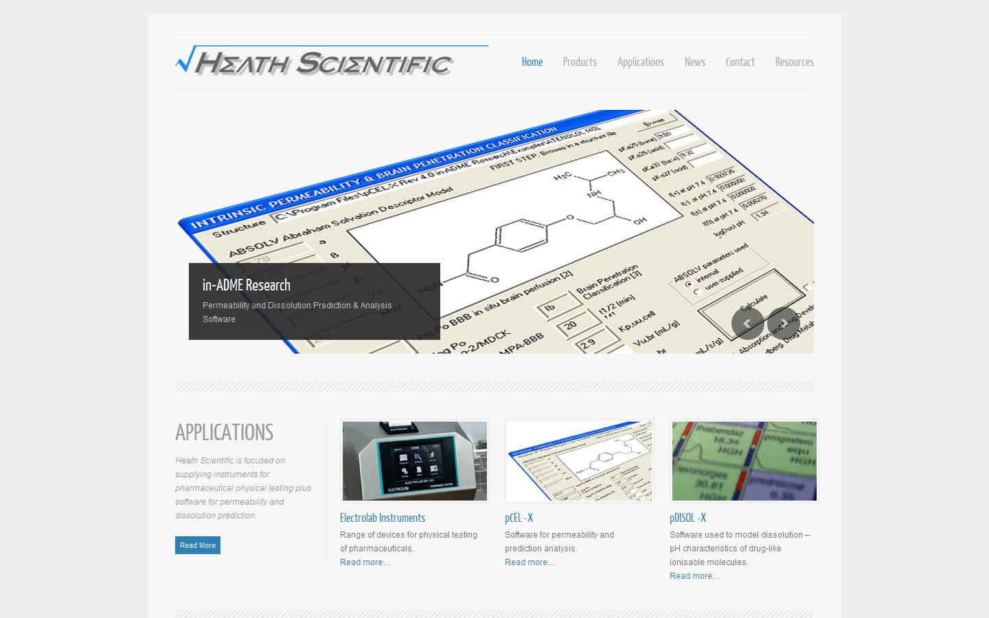 Heath Scientific Website