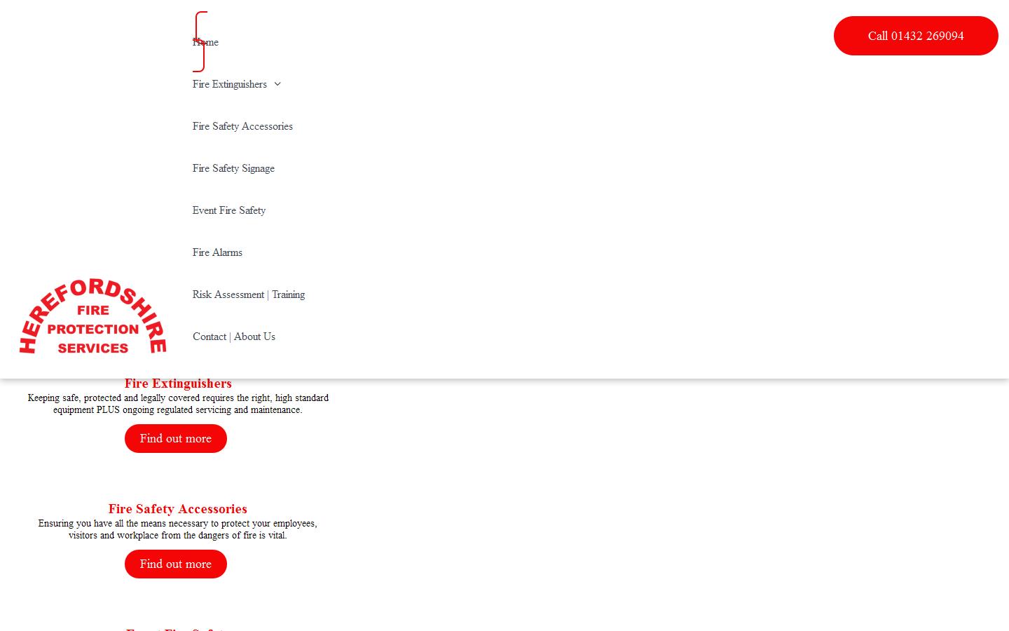 Hereford Fire Protection Services Ltd Website