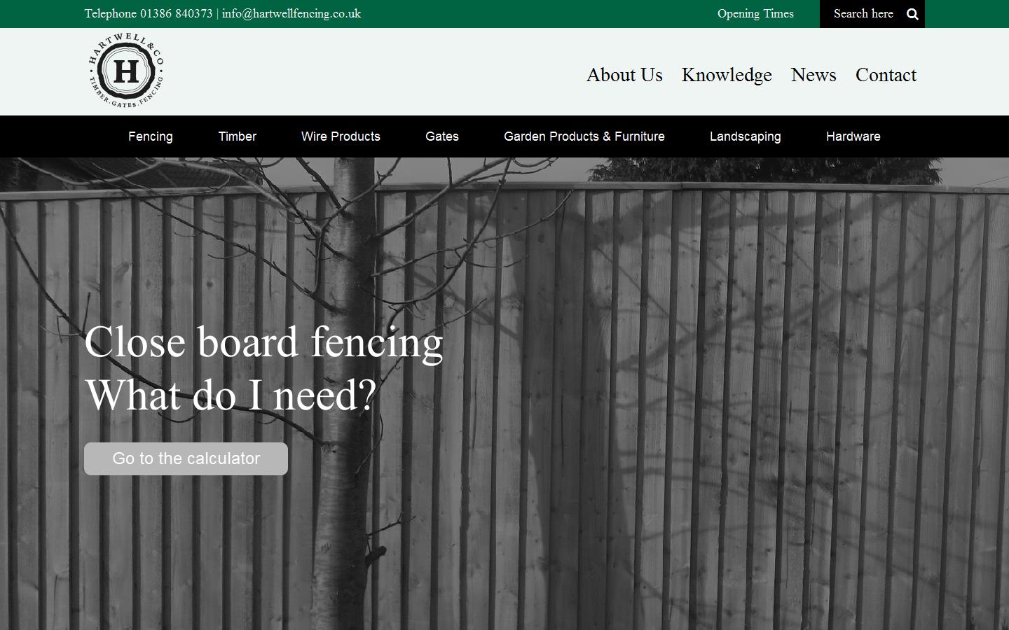 Hartwell & Co Timber Gates Fencing Website