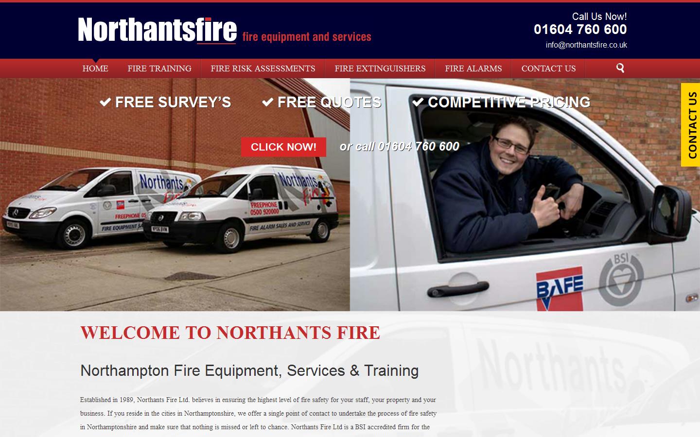Northants Fire Website