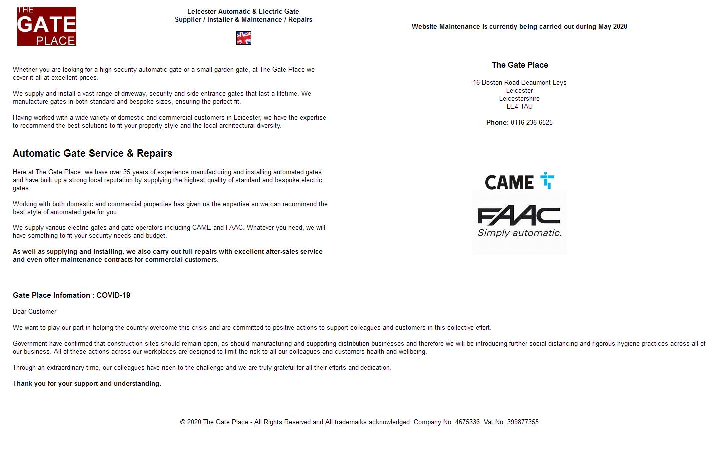 The Gate Place Website