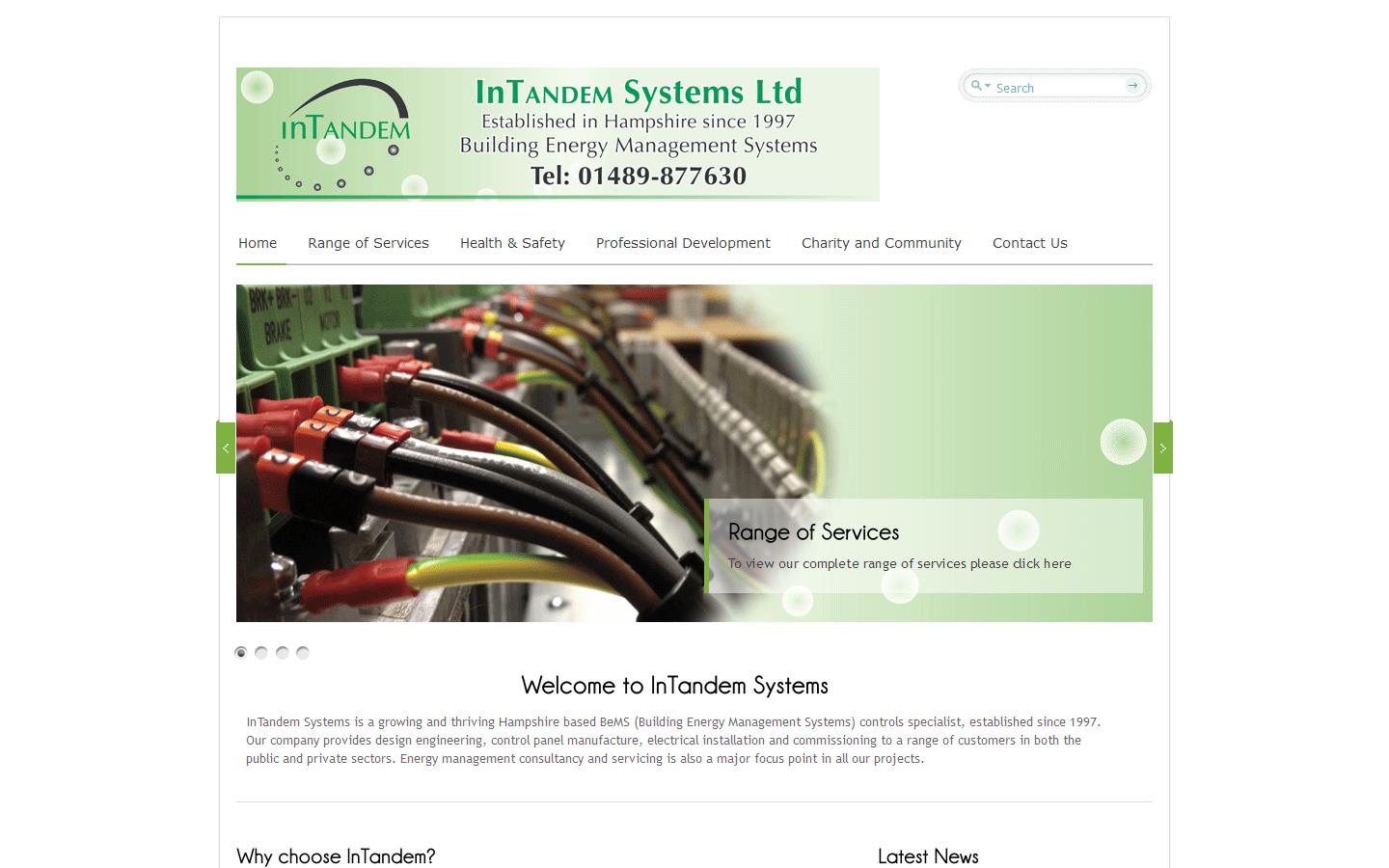 Intandem Systems Ltd Website