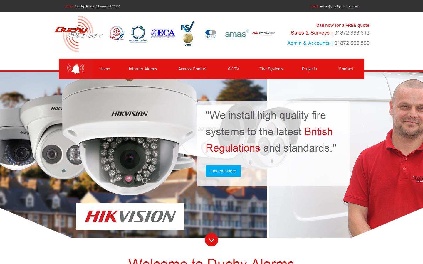 Duchy Alarms Website
