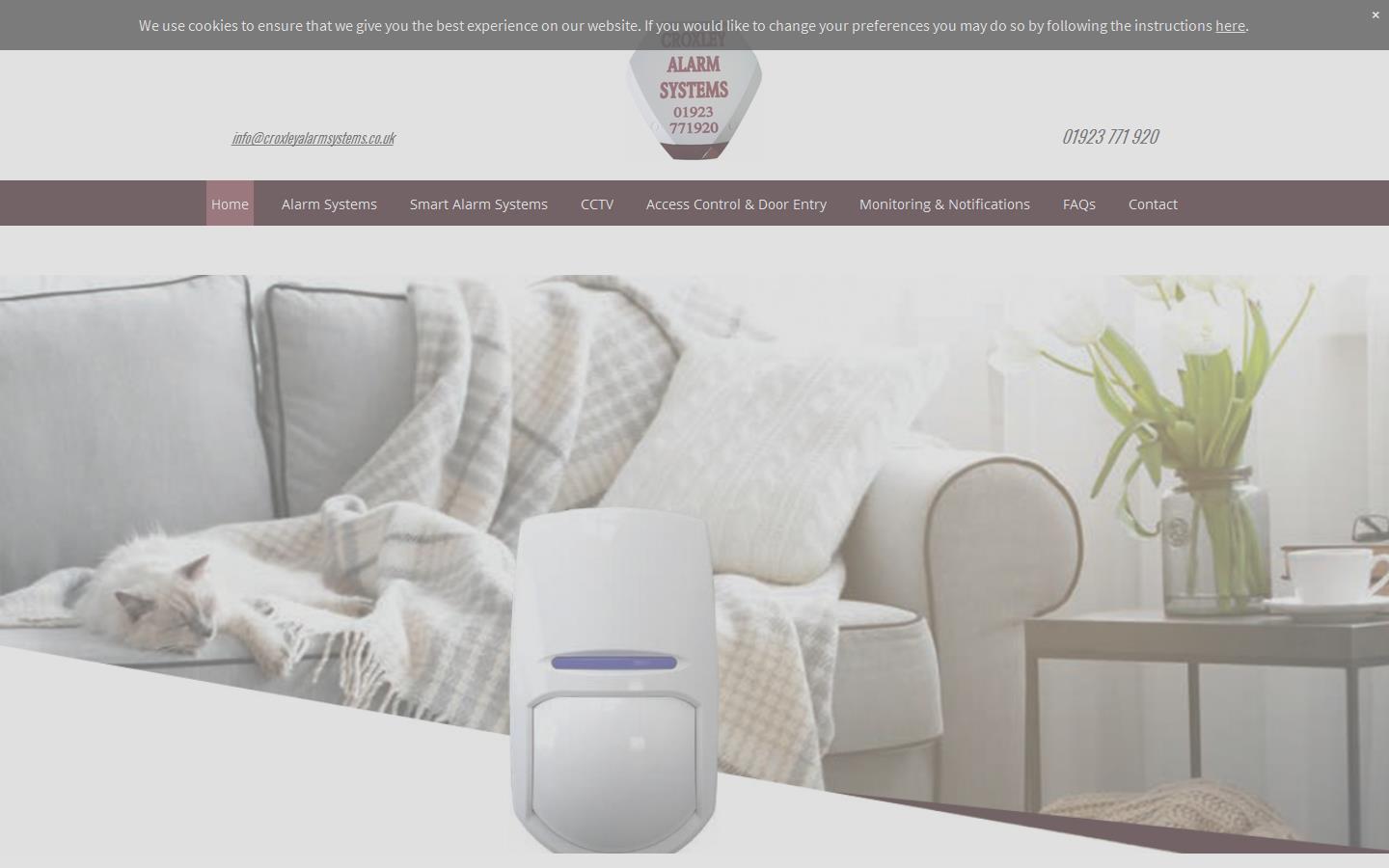 Croxley Alarm Systems Website