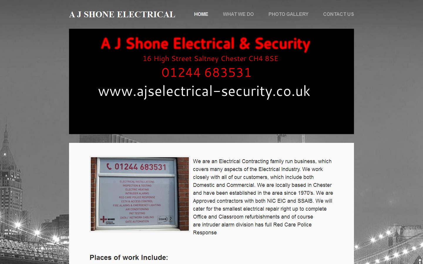 A J Shone & Son Ltd Website
