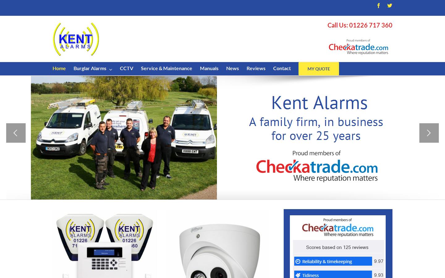Kent Alarms Ltd Website