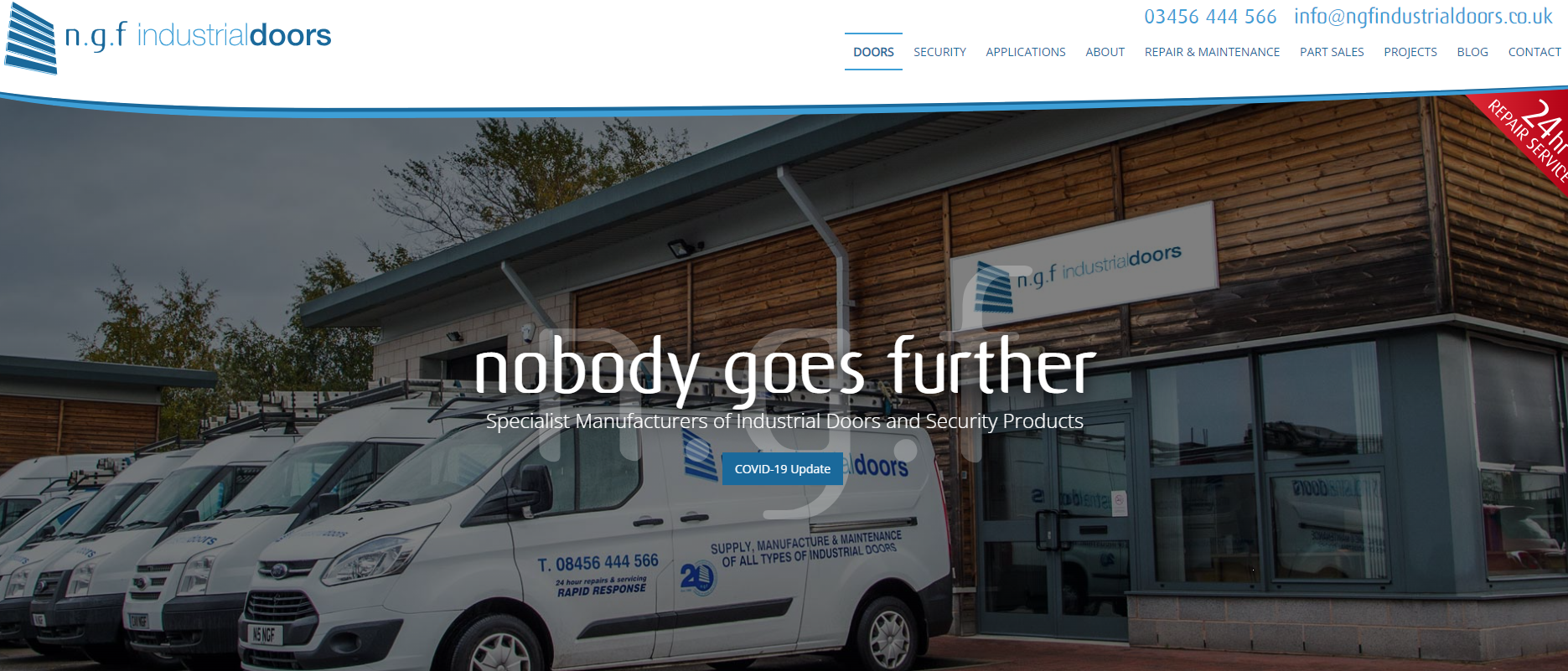 NGF Industrial Doors Website