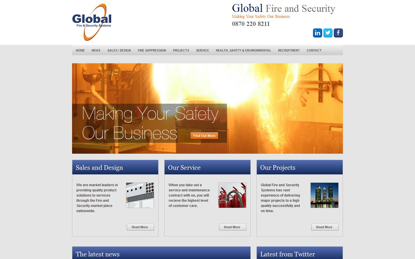 Global Fire & Security Website
