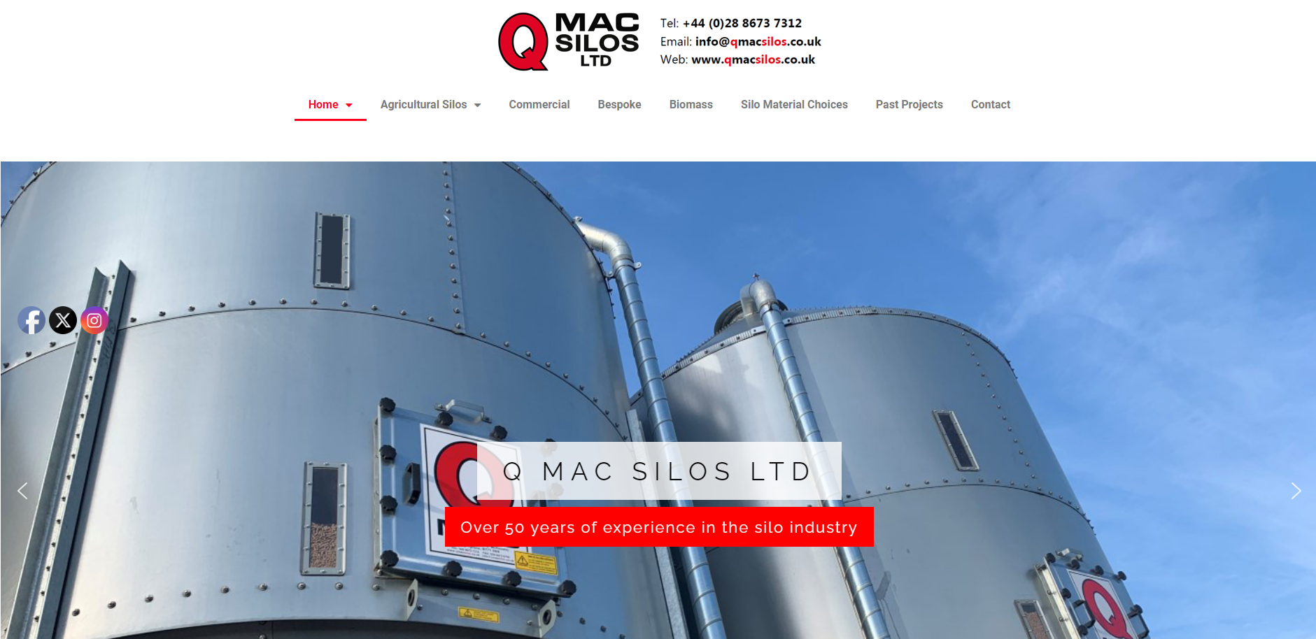 Q Mac Silos Ltd Website
