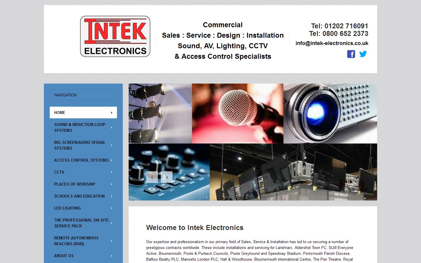 Intek Electronics Website