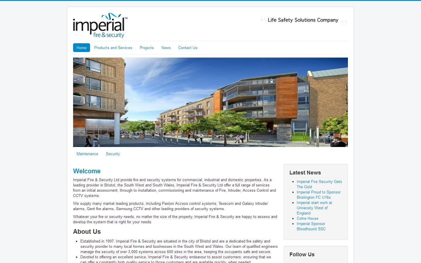 Imperial Fire & Security Website
