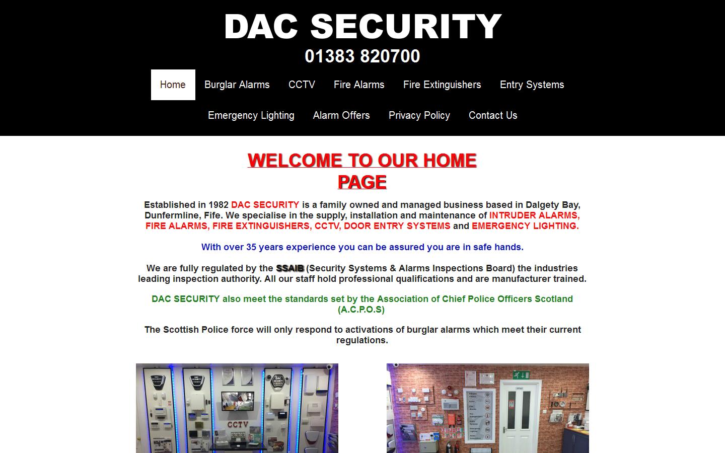 D A C Security Website