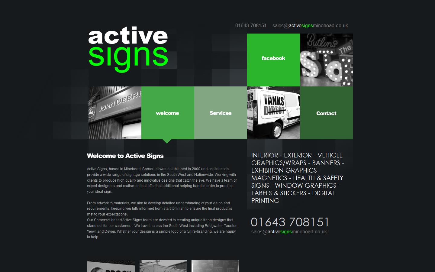 Active Signs Website