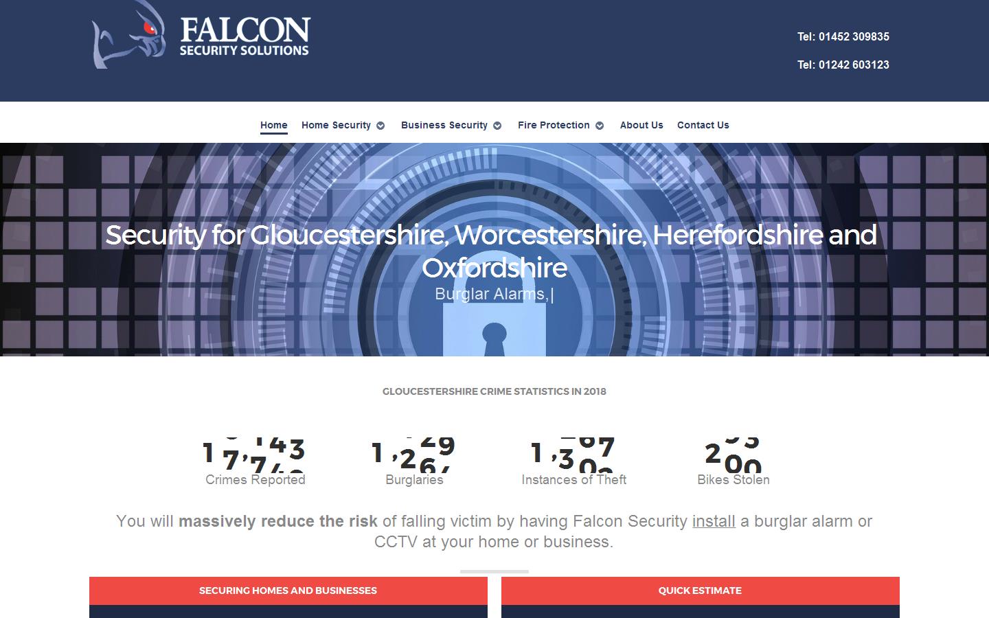 Falcon Security Solutions Website