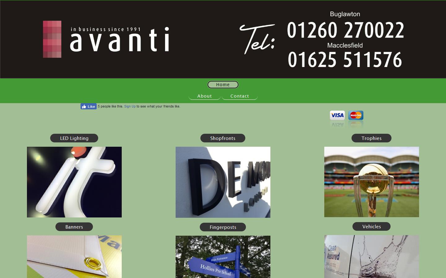 Avanti Signs Ltd Website