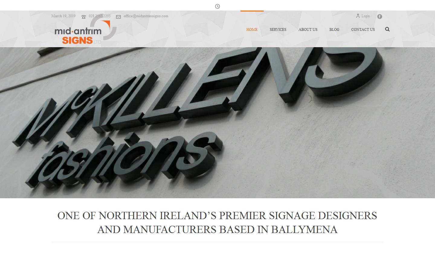 Mid Antrim Signs Ltd Website