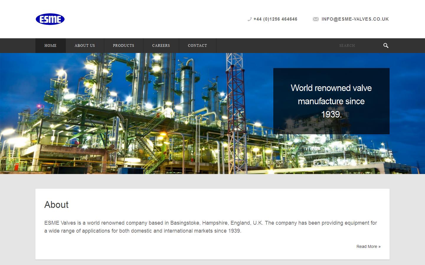 E S M E Valves Website