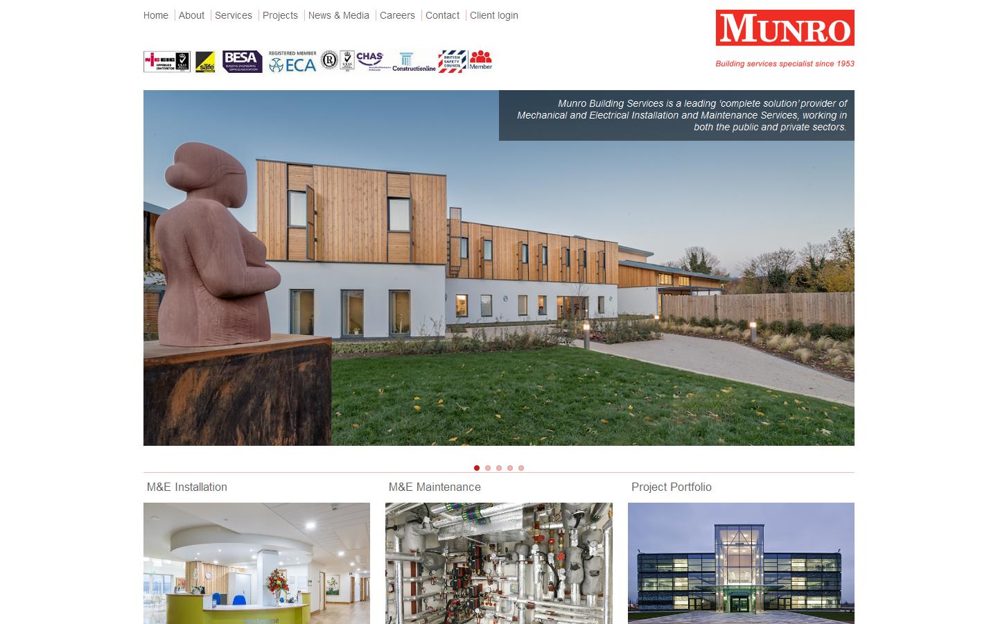 Munro Building Services Ltd Website
