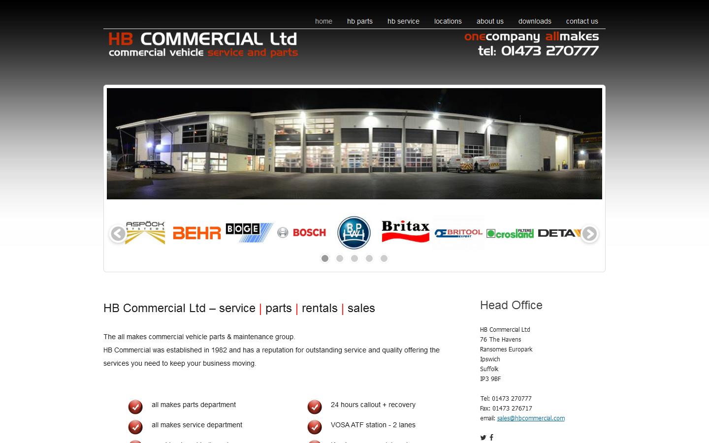 H B Commercial Ltd Website