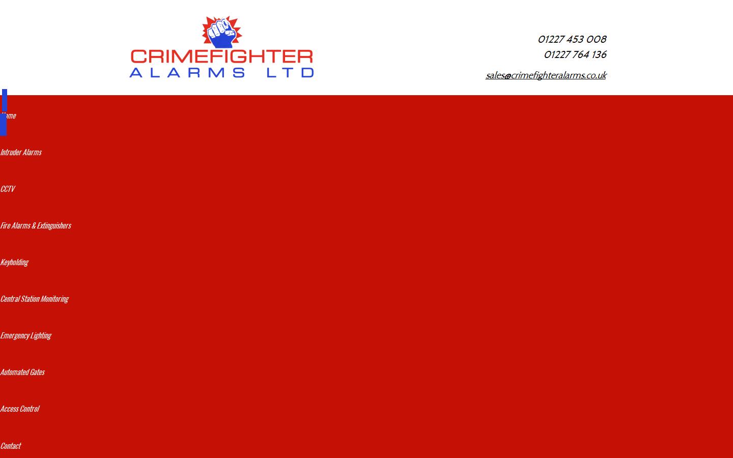 Crime Fighter Alarms Ltd Website