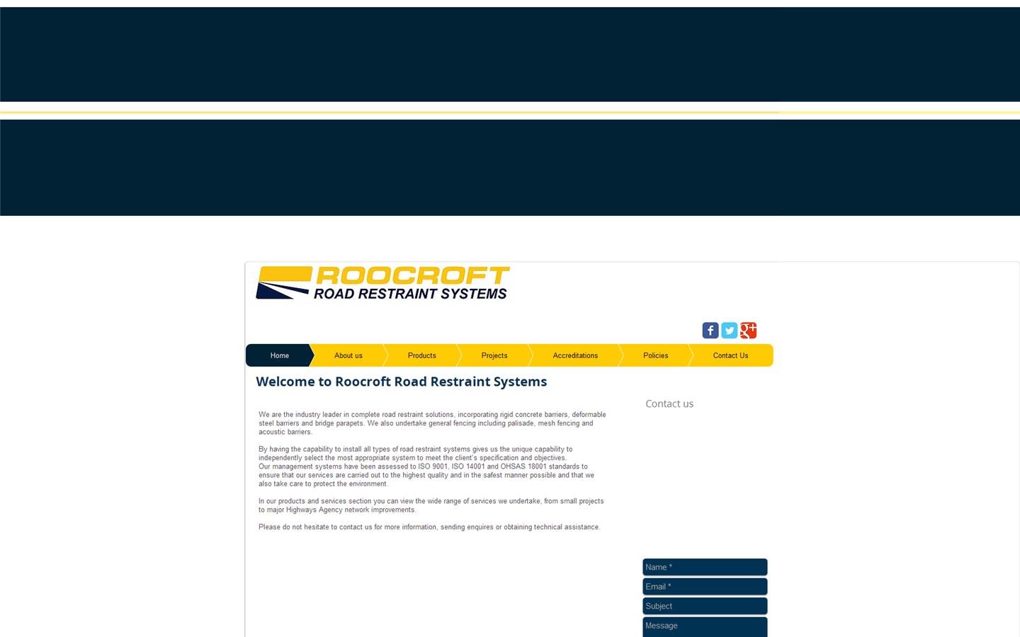 Joe Roocroft & Sons Website