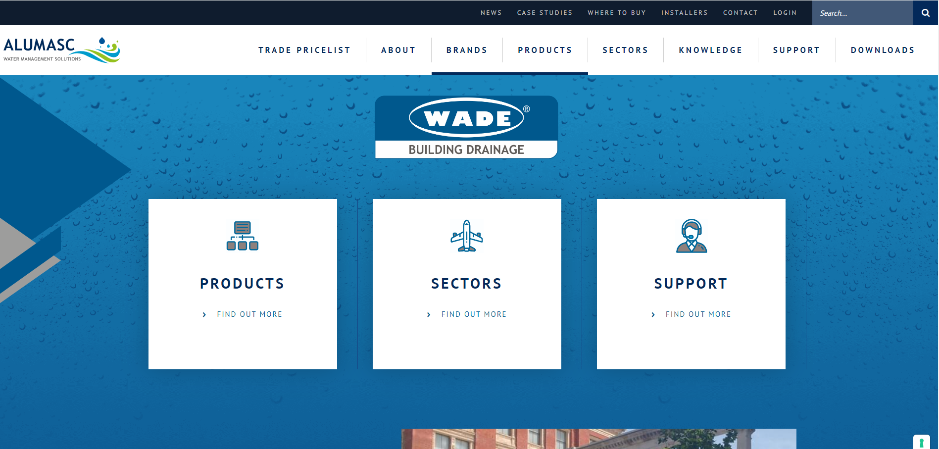 Wade International Ltd Website