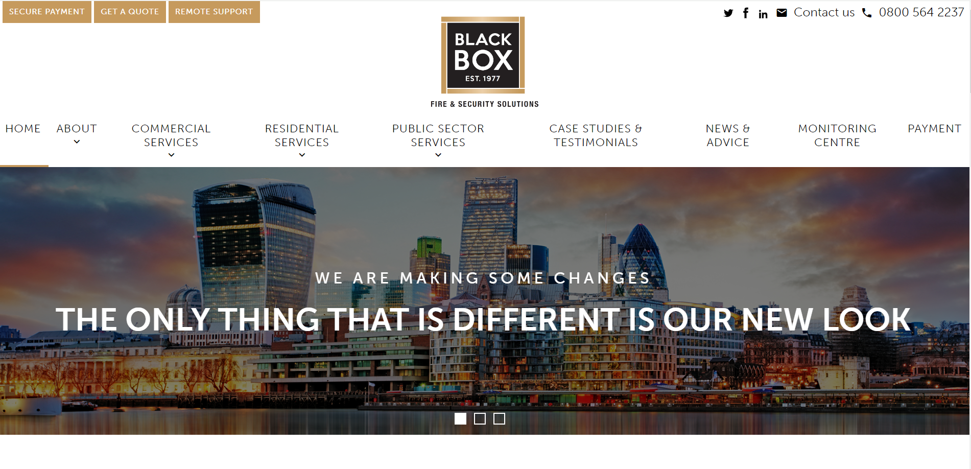 Black Box Security Alarm Systems Ltd Website