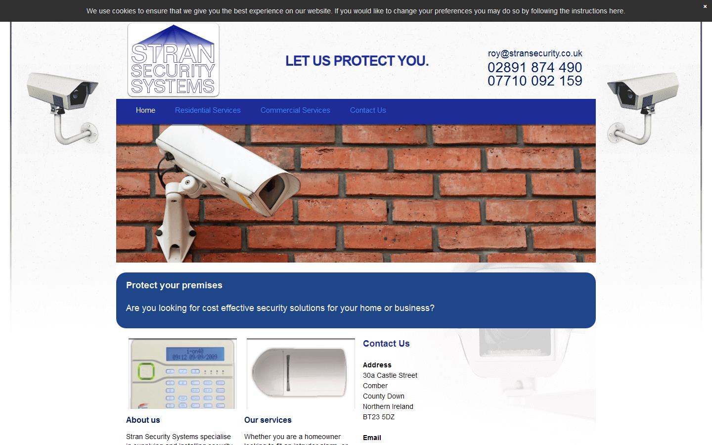 Stran Security Systems Website