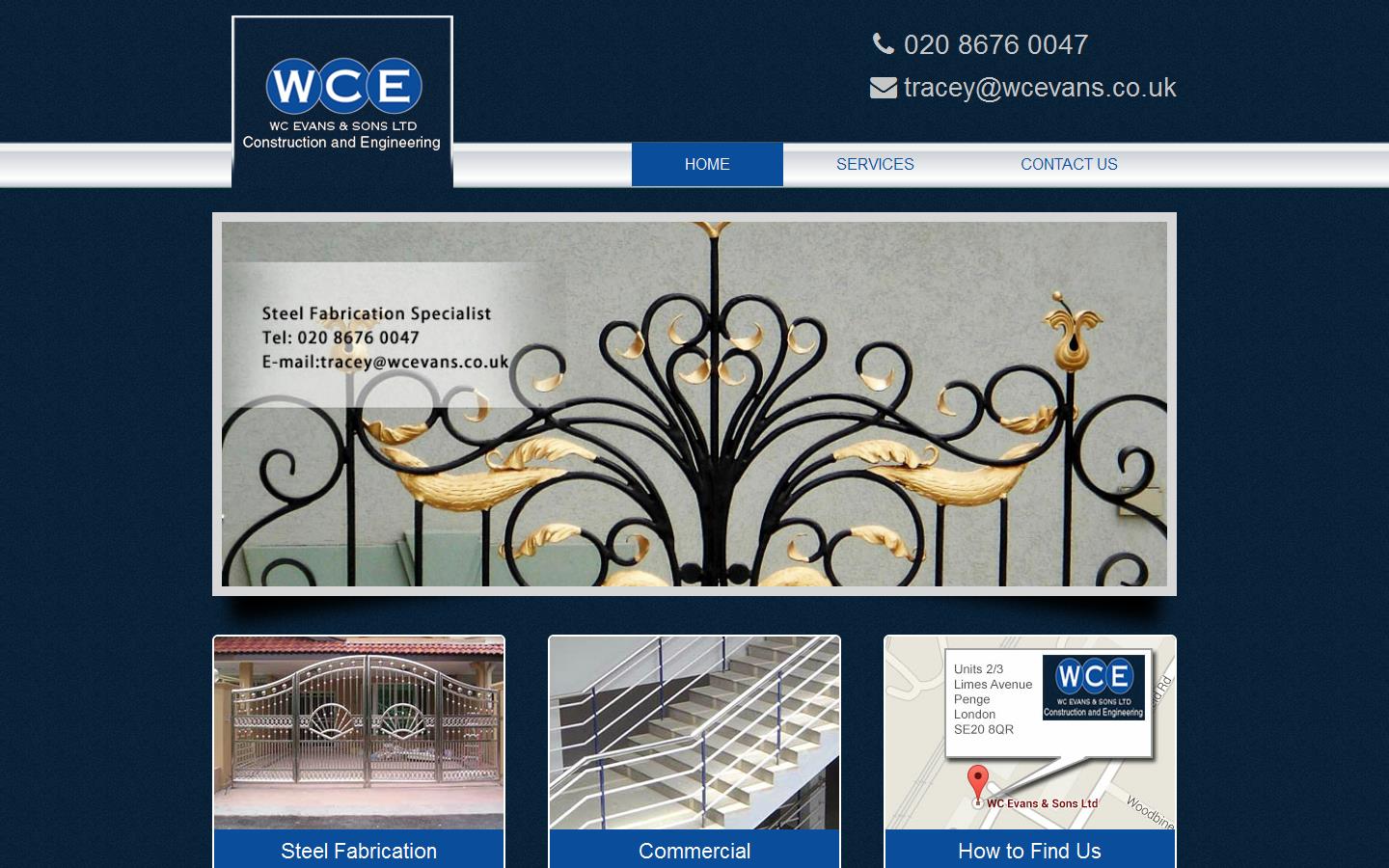 W C Evans & Sons Construction & Engineering Ltd Website