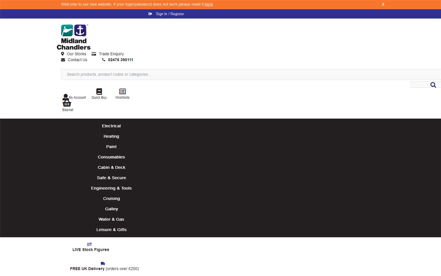 Midland Chandlers Website