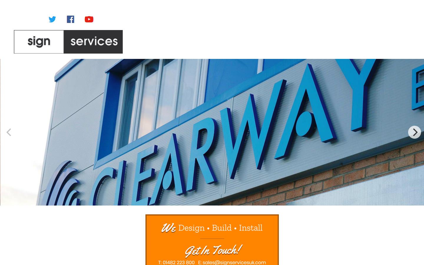 Sign Services Website