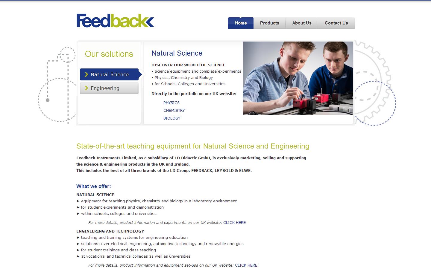 Feedback Instruments Website