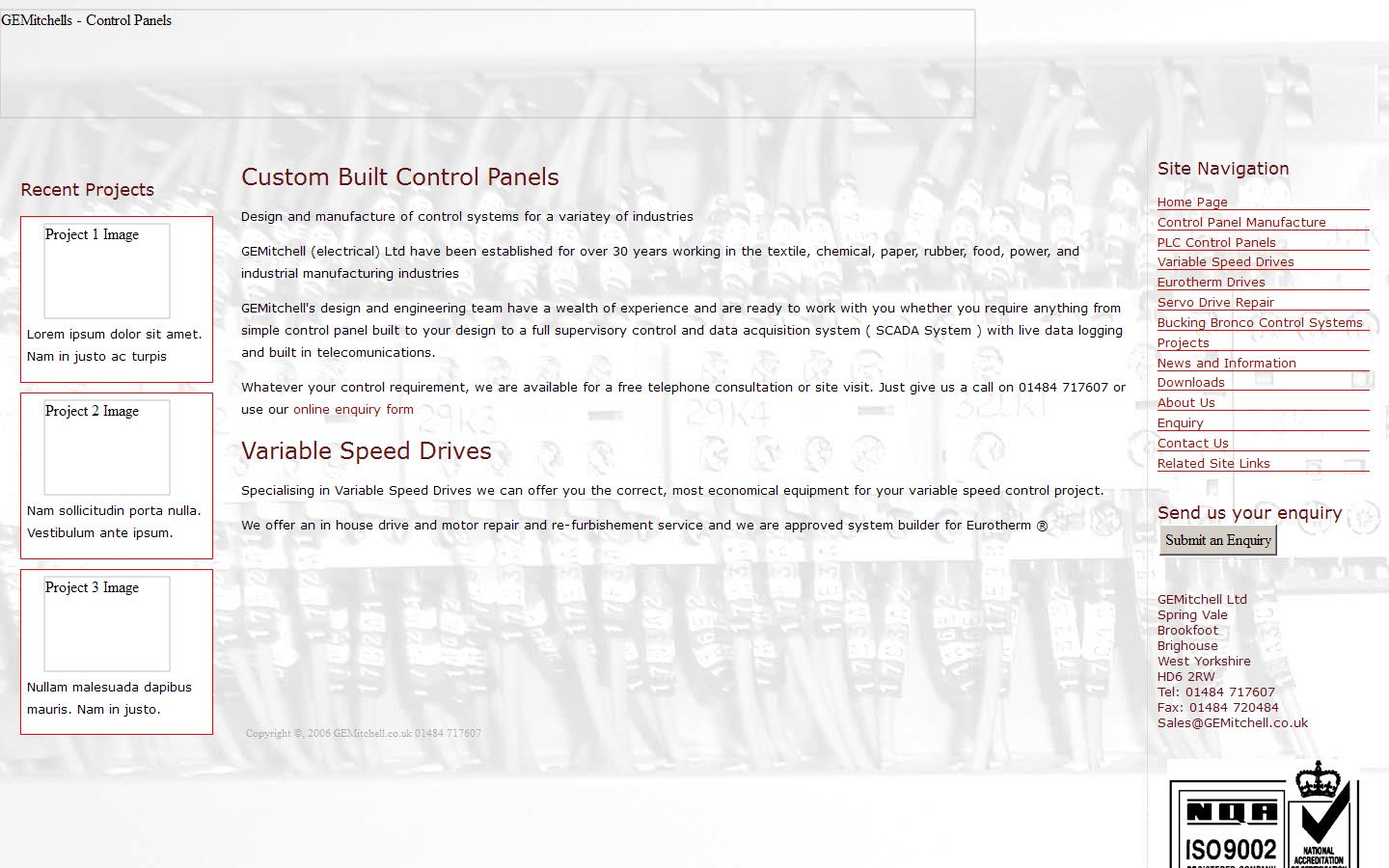 G E Mitchell Electrical Ltd Website