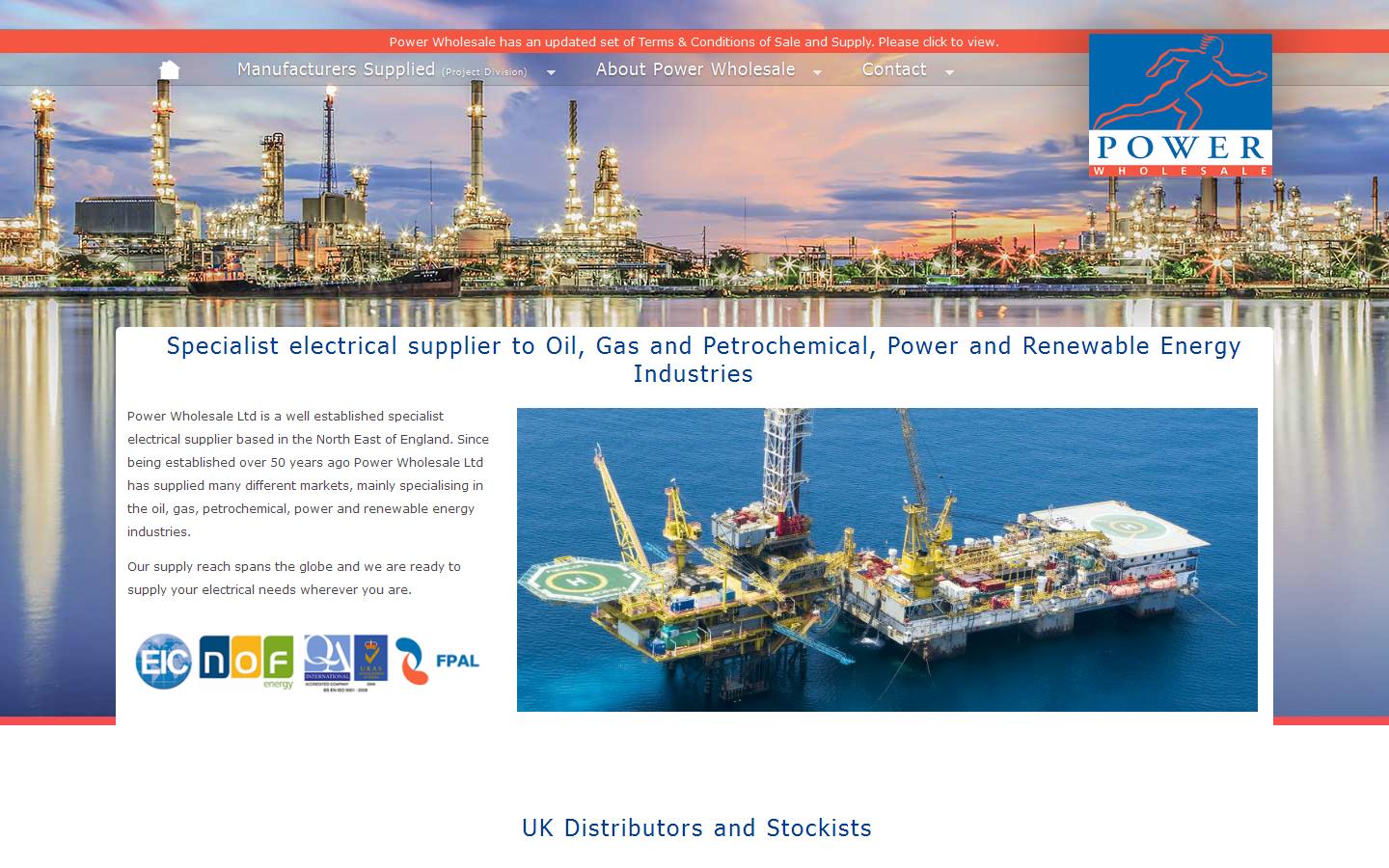 Power Wholesales Ltd Website