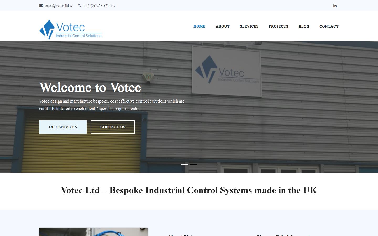 Votec Ltd Website