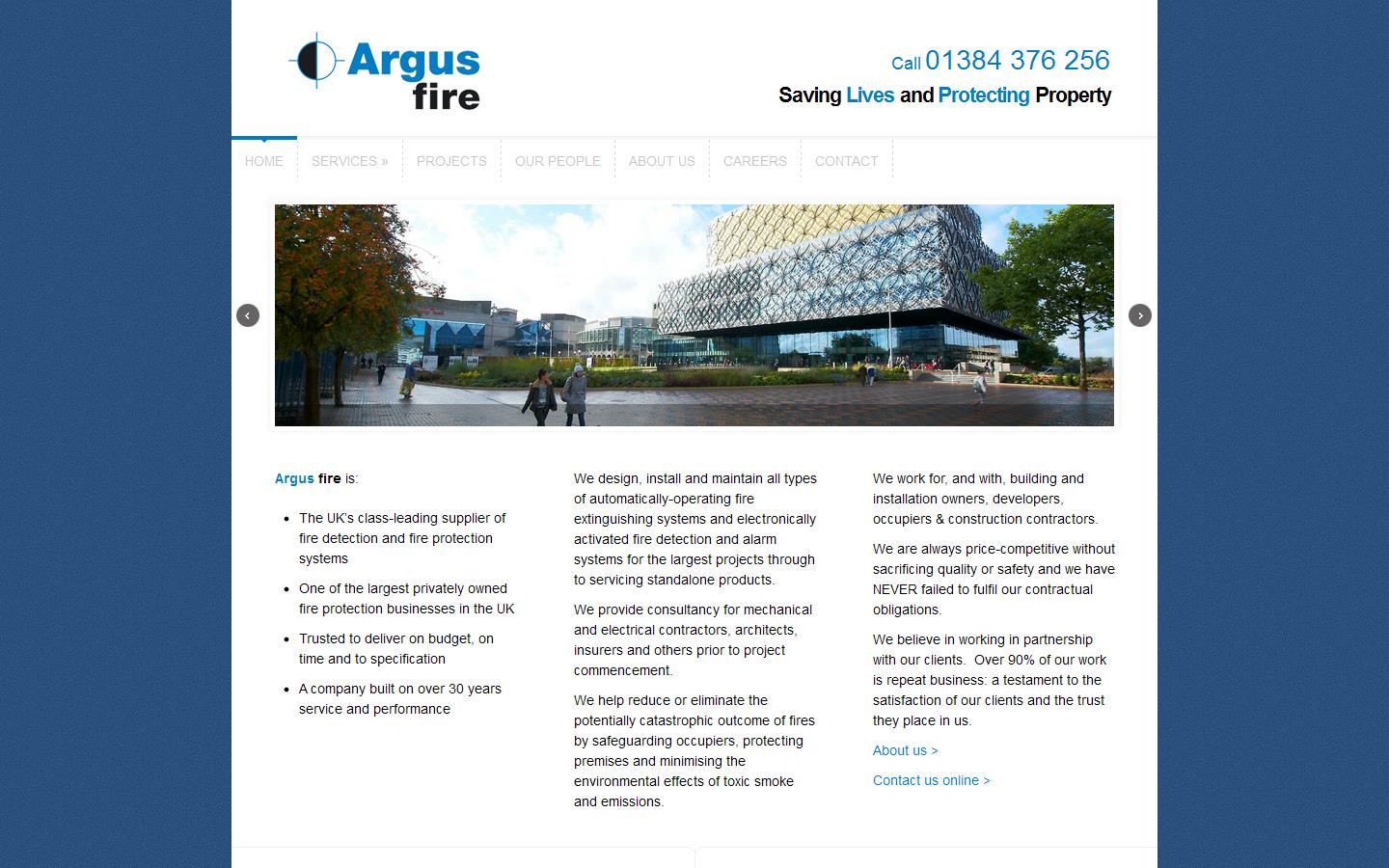 Argus Fire Protection Website