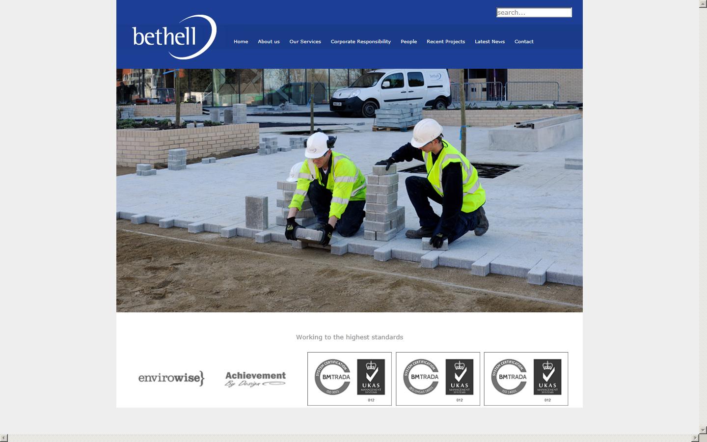 Bethell Construction Ltd Website