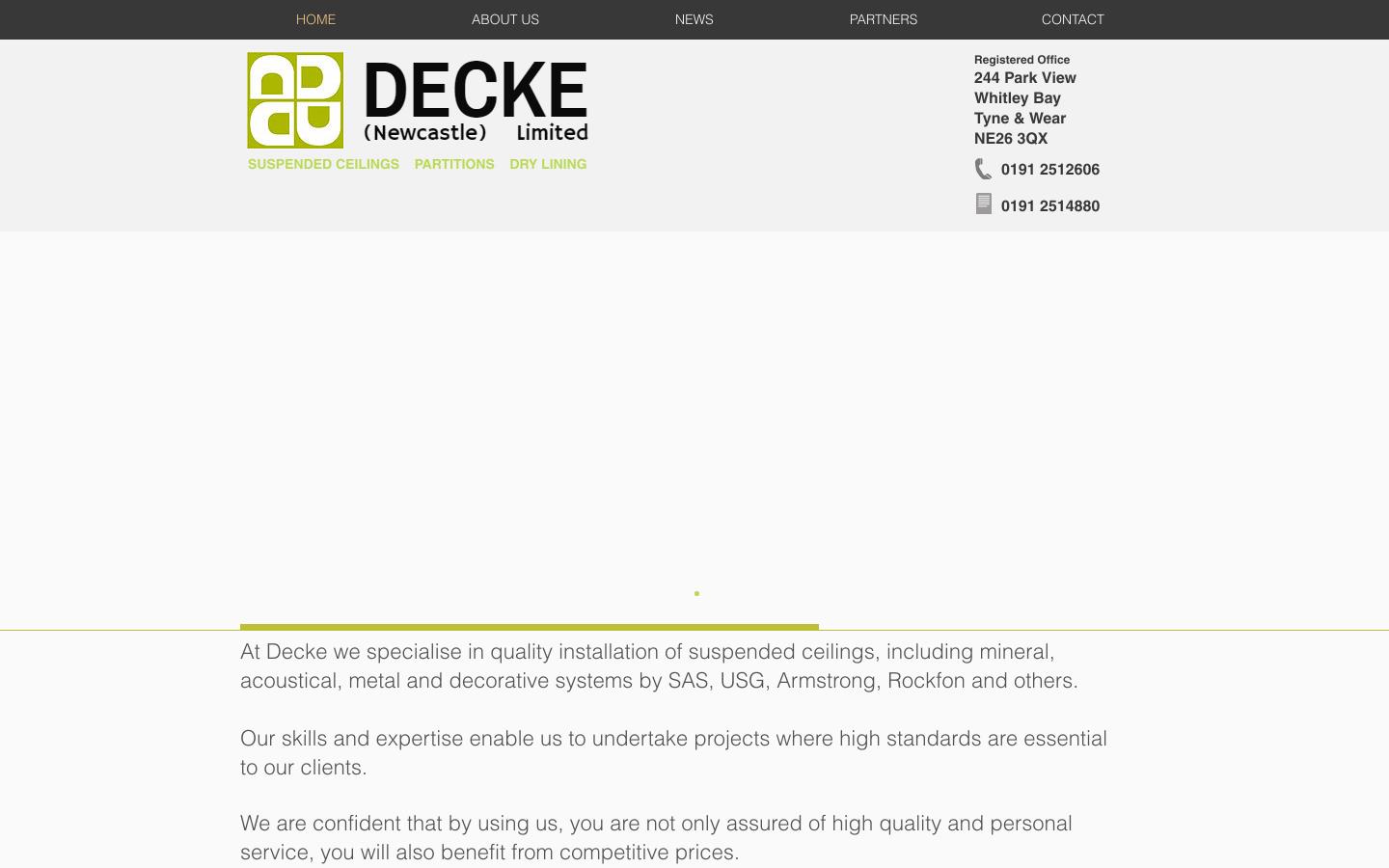 Decke Newcastle Ltd Website