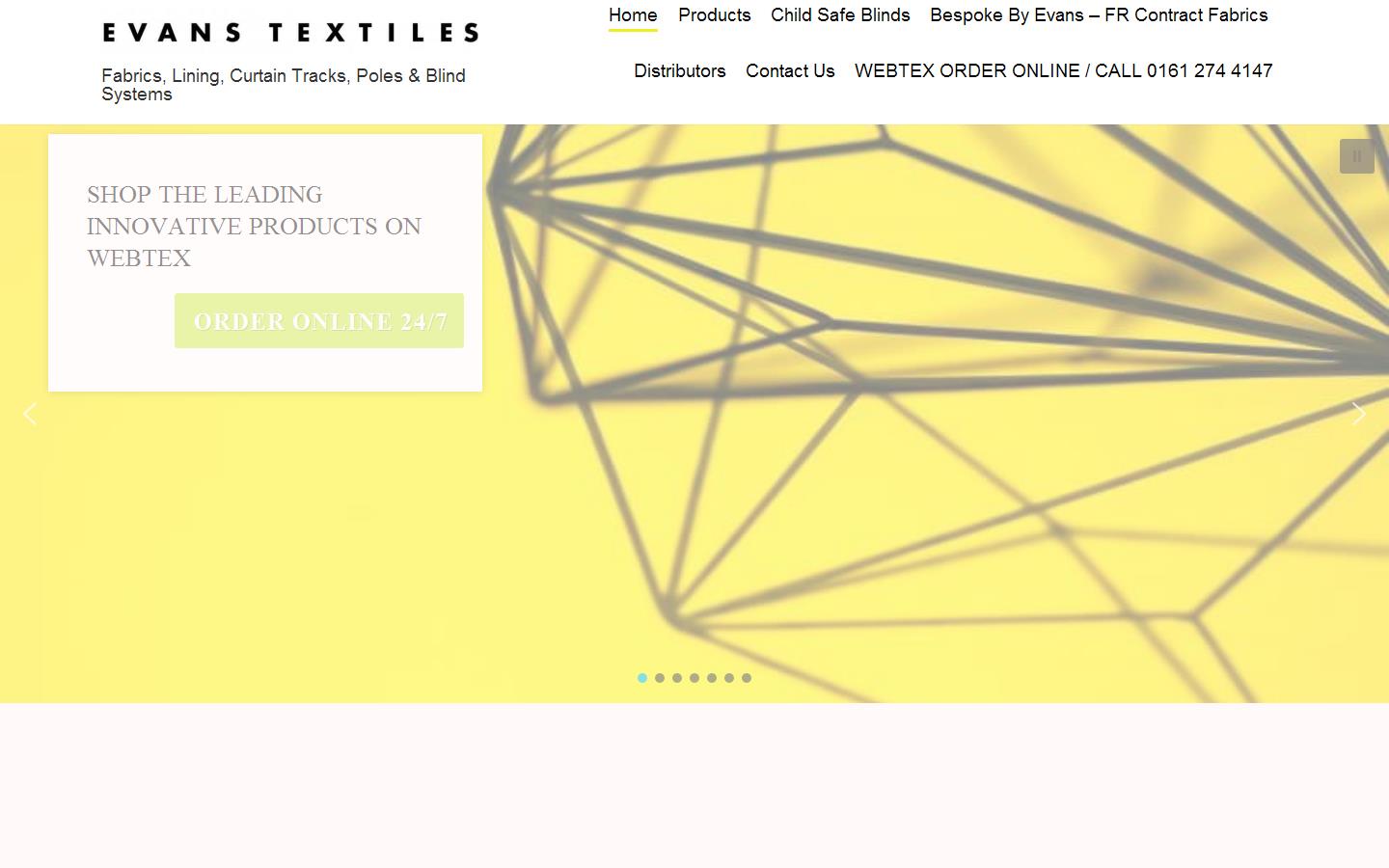 Evans Textile Sales Ltd Website