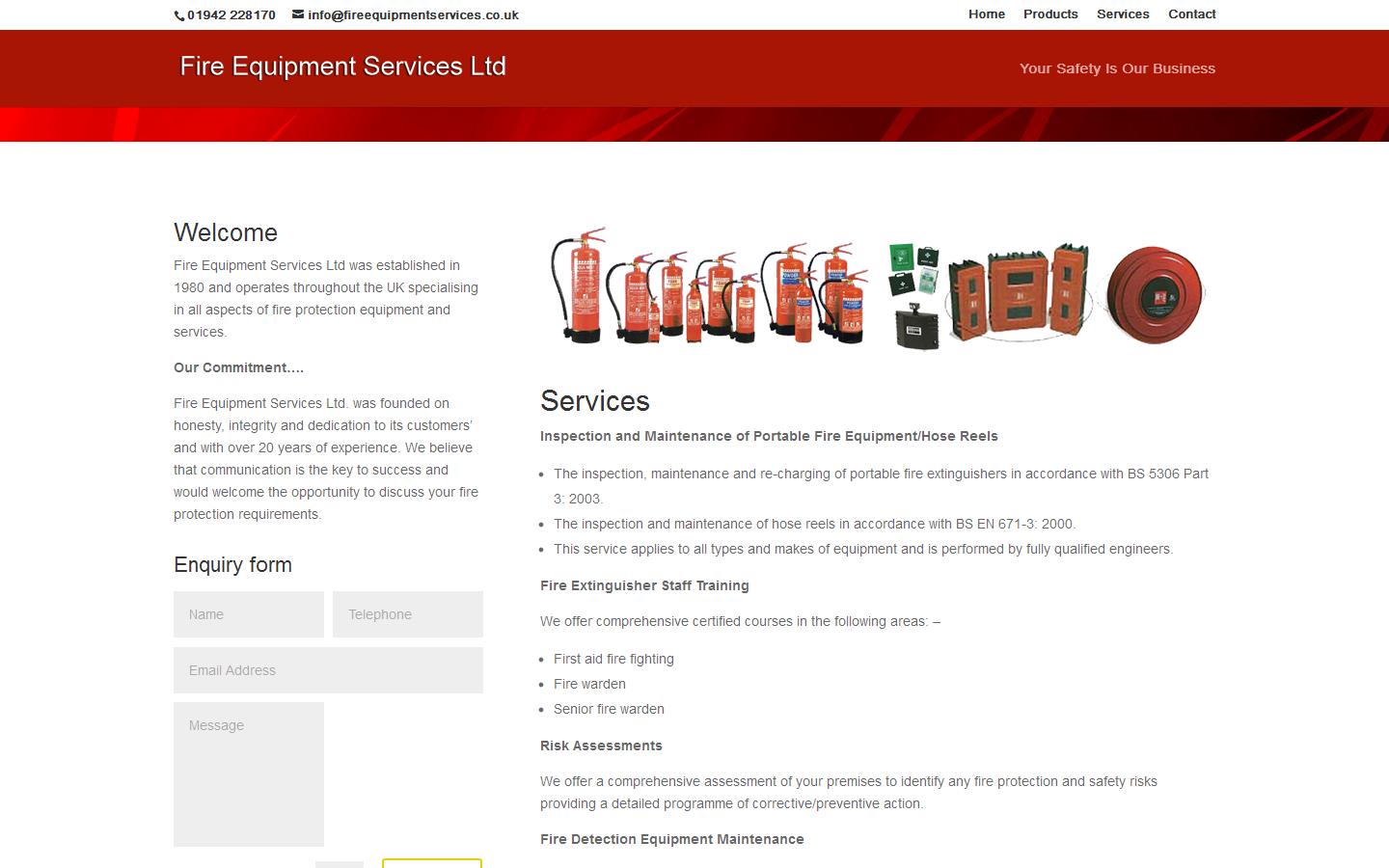 Fire Equipment Services Ltd Website