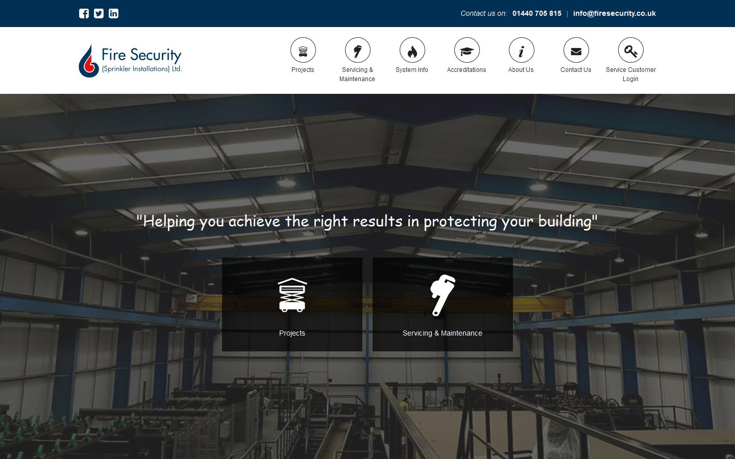 Fire Security Sprinkler Installations Ltd Website